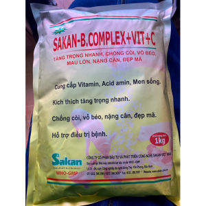 SAKAN BCOMPLEX VIT C (100g) vỗ béo mau lớn cho gia súc gia cầm