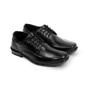 Flazo Sepatu Pantofel Pria Hitam Tali Formal Kantor Kerja