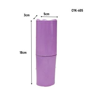 CYK605 Plastic Round Plastic Spoon and Fork Holder With Cover 1 Pc