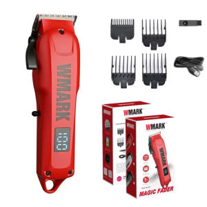 WMARK NG-1005 High-Speed 7500RPM Cordless Electric Hair Trimmer with LCD Display and USB Charging