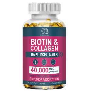 Biotin Capsules with Collagen & Keratin Daily Nutritional Supplement to Support Healthy Hair Skin & Nail Condition and Assist Normal Energy Metabolism for s