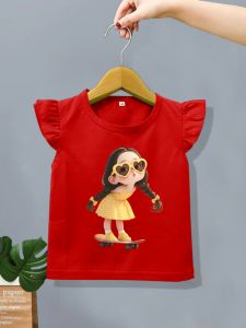 Ruffle Tee Kaos Atasan Anak Perempuan Motif Terbaru