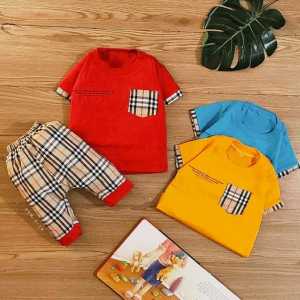 Klik Mds Setelan Baju Bayi Laki-laki 0 - 6 Bulan Atasan Dan Celana Motif Joger Anak Sukses / 1 Ukuran
