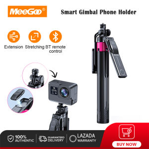 MeeGoo Selfie Stick Bluetooth Aluminum Alloy Selfie Stick 1.6m Live Streaming Stabilization Floor Phone Stand with Four-Axis Smart Gimbal Phone Holder