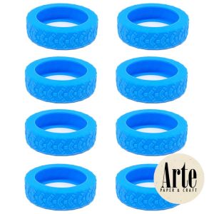 8pcs Pelindung Roda Koper Silikon Roda Kursi Universal Rugged Luggage Silicone Wheel Protector M.RLP