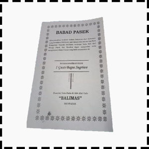 Buku Babad Pasek Agama Hindu