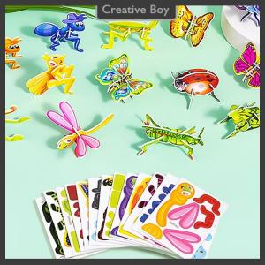 [Creative] 3D Puzzle For Kids Toys 25Pcs Educational 3D Cartoon Puzzle 3D Jigsaw Puzzle Cartoon Art Crafts Gifts For Boys Girls