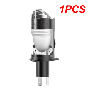 H4 LED Headlight 1:1 Plug Play 10000LM 80W Mini Projector Lens Hi Lo Beam with Cooling Fan for Motorcycle Car Lamp High Low Beam Wireless Auto Bulb