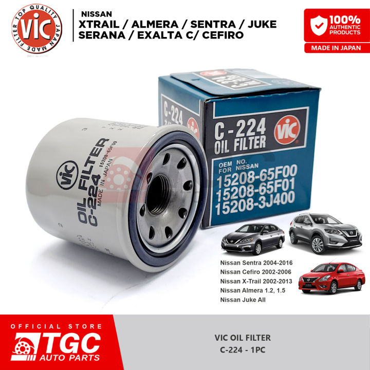Vic Oil fiter for Nissan Xtrail / Almera / Sentra / Juke / Serana ...