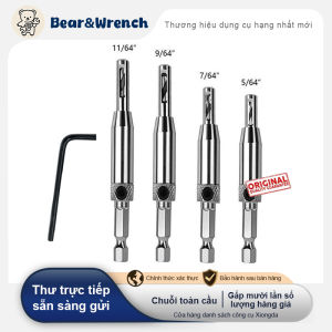 Bộ 4 Mũi Khoan Bản Lề Tự Định Tâm - Chuôi Lục Giác Chắc Chắn | Khoan Chính Xác Không Lệch Tâm