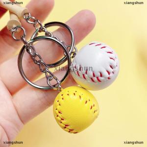 [COD] xiangshun Baseball Keychain Mini Wooden Bat Ball Keyring Keychains For Girls Team Ball Match Games Key Ring Gift