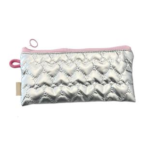 Bows Pouch Simple Change Purse Wallet Change Bag Flip Pencil Case Quilted Purse for Woman and Girls