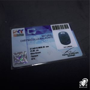 Natural Chrysocolla Malachite Dengan MEMO SKYLAB