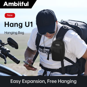 Ambitful Backpack Shoulder Strap Pouch Light Compact Bag Pocket for iPhone/Action Camera Water Resistant Shoulder Bag