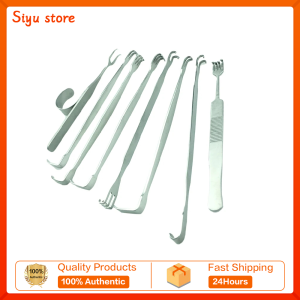 Stainless Steel Eyelid Hook Tool Double Head Eyelid Retractors Double Head Eyelid Pull Hook Ophthalmic Instrument