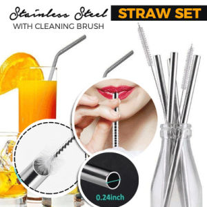 Sedotan Stainless Steel Masa Kini: Sedotan Stainless Steel 3 in 1 Alat Minum - Aurora Store