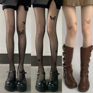 📙 Marverloues📙ถุงน่องผ้ายืดพิมพ์ลายผีเสื้อ เพรียวบาง เซ็กซี่ ถุงน่องเซ็กซี่มีเสน่ห์ มีให้เลือกหลากหลายรูปแบบ