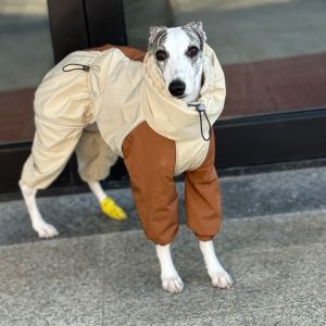 Dog Clothes in Winter Snow Weather Thicken Plush 4-legged Khaki Jacket Windproof Waterproof Warm Coat for Italy Greyhound Huibit2026