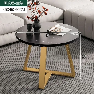 🏠LAZAHOME Meja Kopi 咖啡桌 Coffee Table🏠Modern Marble Wood Design Table Minimalist Round Living Room Center Table Small Round Table for Sofa Living Room Furniture