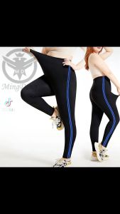 พร้อมส่ง กางเกงเลคกิ้งขายาว 5 สี กางเกงใส่ออกกำลังกายแถบ 200-300 หนัง