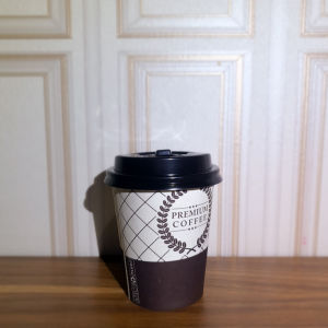 Paper Cup Coffee "Gambar" 8 Oz / 9 Oz + LID tutup / Tea Cup / Gelas Kopi / Gelas kertas / Paper Hot Cup (50 pcs)