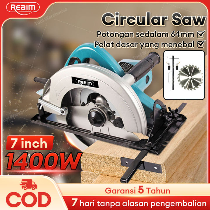 Reaim Circular Saw Mesin Gergaji Mesin Potong Kayu Pemakaian Rumah ...
