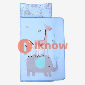 Baby Nap Mat With Blanket Toddler Removable Pillow Children Travel Soft Bed For Preschool Kids Daycare Sleeping Bags
