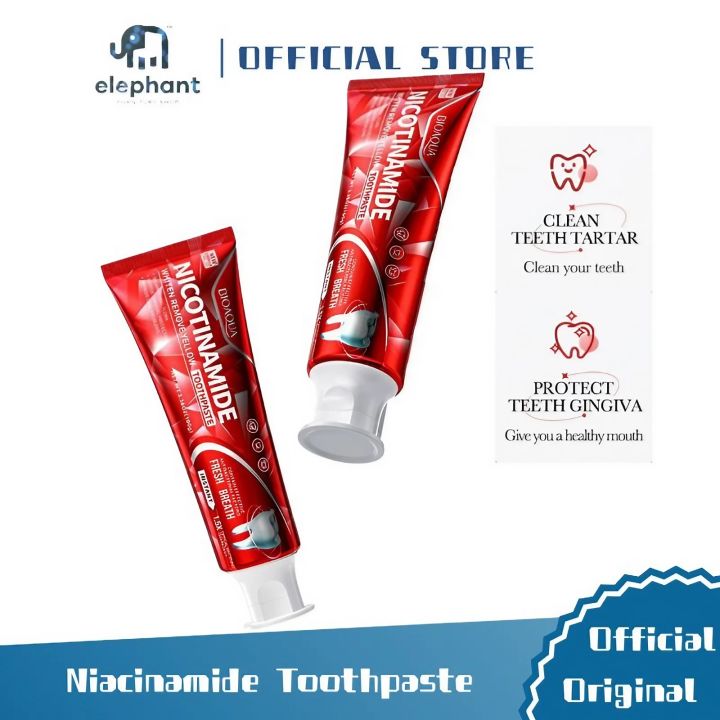 Elephant Niacinamide Toothpaste Whitening Teeth Cleaning Teeth Remove 