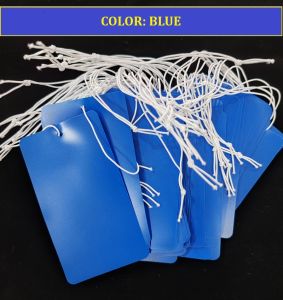 100Pcs Waterproof Label Price Tags with Elastic String for Jewelry Clothing Plant Labels - 9.0cm x 5.0cm