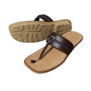 Sandal Tarumpah Kulit Jepit Karet Mateng Press Pria
