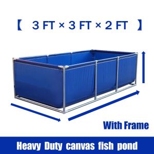 Canvas Fish Pond PVC Tarpaulin Aquaculture Tank Fish Farming Various Colors Sizes Specifications Thickened Durable Waterproof Sunproof