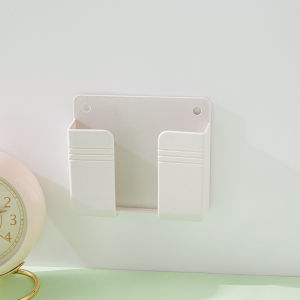 Wall Mounted Organizer Storage Box  Mounted Mobile Phone Plug Self-Adhesive Remote Control Wall Holder for Home Office