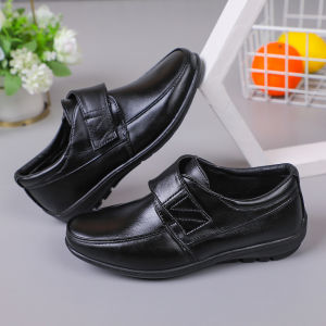 Future seeds Black shoes  for kids boy  pu solet  formal shoes size 28-41