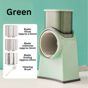 Mandoline Slicer Turn Multi Food All Purpose Safe Easy Efficient Fast Rotation Rotary