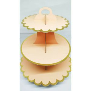 Stand Cup Cake Polos Standing tempat kue Tier kue 3 susun