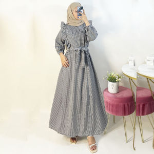 CARLINA Gamis Kotak Hayya Ruffle Kerut Maxy