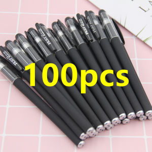 200pcs BallPen set Gel Pen 0.5 mm Black Ink sign pen ball pen Rods Refill lStationey