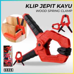 TERLARIS PENGIRIMAN CEPAT COD DURATEC Klip Jepit Kayu Spring Clamp Strong Wood Carpenter/ALAT penjepit kayu triplex kaca press/jepitan kayu tukang ukuran kecil untuk foto meja panjang portable canggih murah mudah di bawah