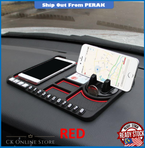 Car Dashboard Anti Slip Mat Sticky Pad GPS Mobile Phone Holder Stand Parking Phone Number Plate
