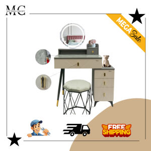 🔥【LOCAL SELLER】🔥SARAH DRESSING TABLE WITH LED TABLE LIGHT  (FREE DELIVERY & INSTALATION)