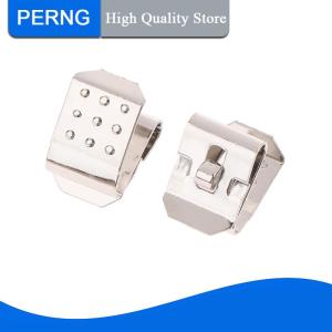 [PERNG] Tehe 10pcs High Quality Spring Steel With Nickel Plated AA Snap-On Leaf Spring Battery Contact