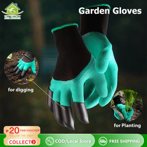 [Miễn Phí Quần Áo Vệ Sinh] Găng Tay Làm Vườn Găng Tay Đào Vườn 1 Đôi Với Tay Phải 4 Móng Cao Su Nhựa ABS Nhanh Chóng Dễ Dàng Để Đào Và Đào Cây Dụng Cụ Trồng Cây Làm Vườn Ngoài Trời
