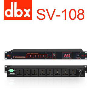 ปลั๊กไฟdbx แท้ SV-108 ปลั๊กไฟติดแร็คdbxปลั๊กไฟมาตรฐานปลั๊กไฟติดแร็ค10ช่อง 220V ปลั๊กไฟ 3 ตา มอก+1ช่อง 5V USBปลั๊กติดแร็คเครื่องกรองกระแสไฟฟ้า