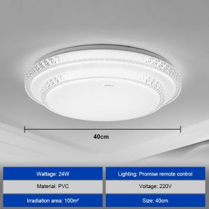 3 light colors ceiling light modern design chandellier ceiling lights for living room led ceiling lights for room 12w 24w 36w easy surface mounted install cold white/warm white for indoor corrdior living room bedroom