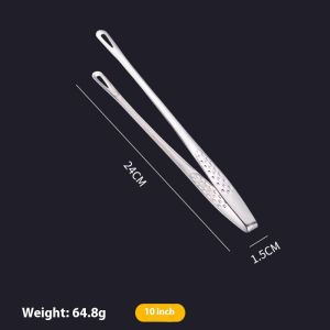 Zebina  Kẹp BBQ bằng thép không gỉ để nướng thiết kế chống nhỏ giọt dụng cụ nhà bếp