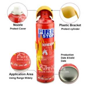 500ml portable foam fire extinguisher suitable for cars mini spray-type household fire extinguisher