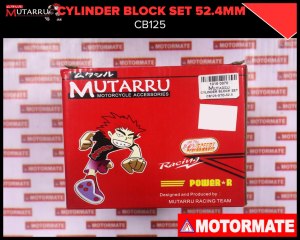 MUTARRU CYLINDER BLOCK SET 52.4MM CB125