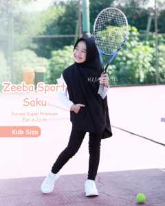 Zeeba Anak / Jilbab Olahraga Anak 6-12th