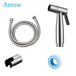 Arrow 304 Stainless Steel Toilet Bidet Sprayer Set 1.5M Flexible Hose + Sprayer High Pressure Cleaning Bathroom Pressurized Bidet Set