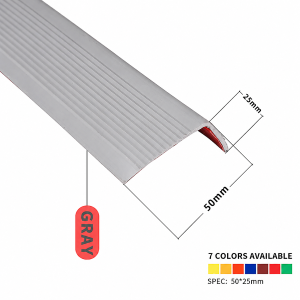 Self-Adhesive 1M L-Type PVC Rubber Anti Slip Stair Edge Trim For Stair Nosing Protection Works Well